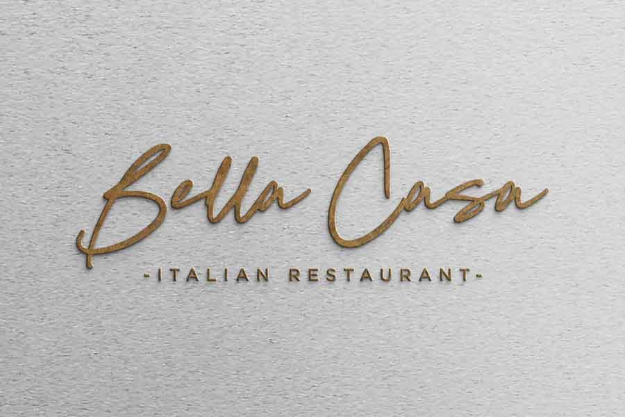 tvorba loga pro restauraci Bella Casa